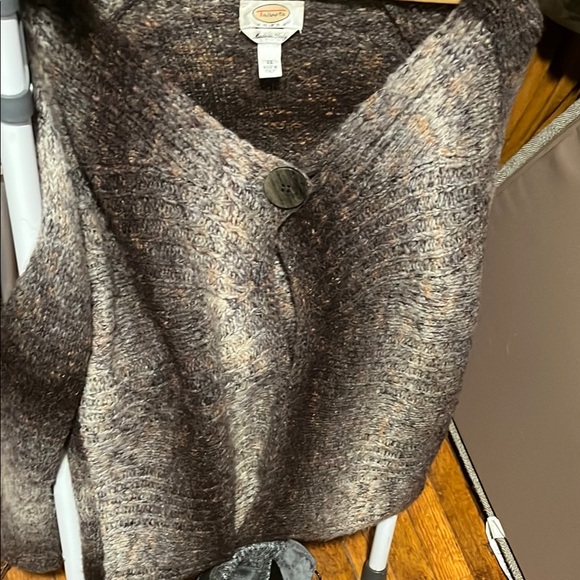 Talbots Brown Cardigan Sweater - Picture 2 of 6